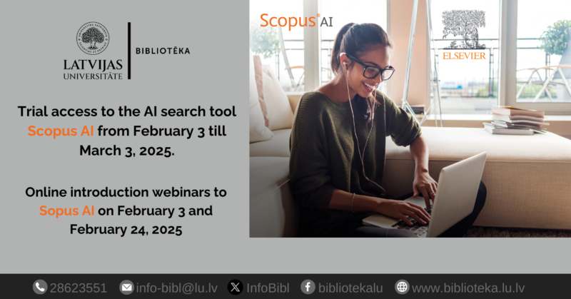 Trial access to the artificial intelligence search tool Scopus AI and training sessions