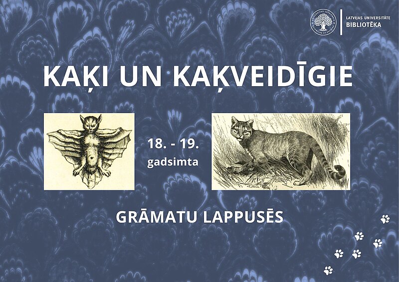 Kaķi un kaķveidīgie 18. un 19. gadsimta grāmatu lappusēs